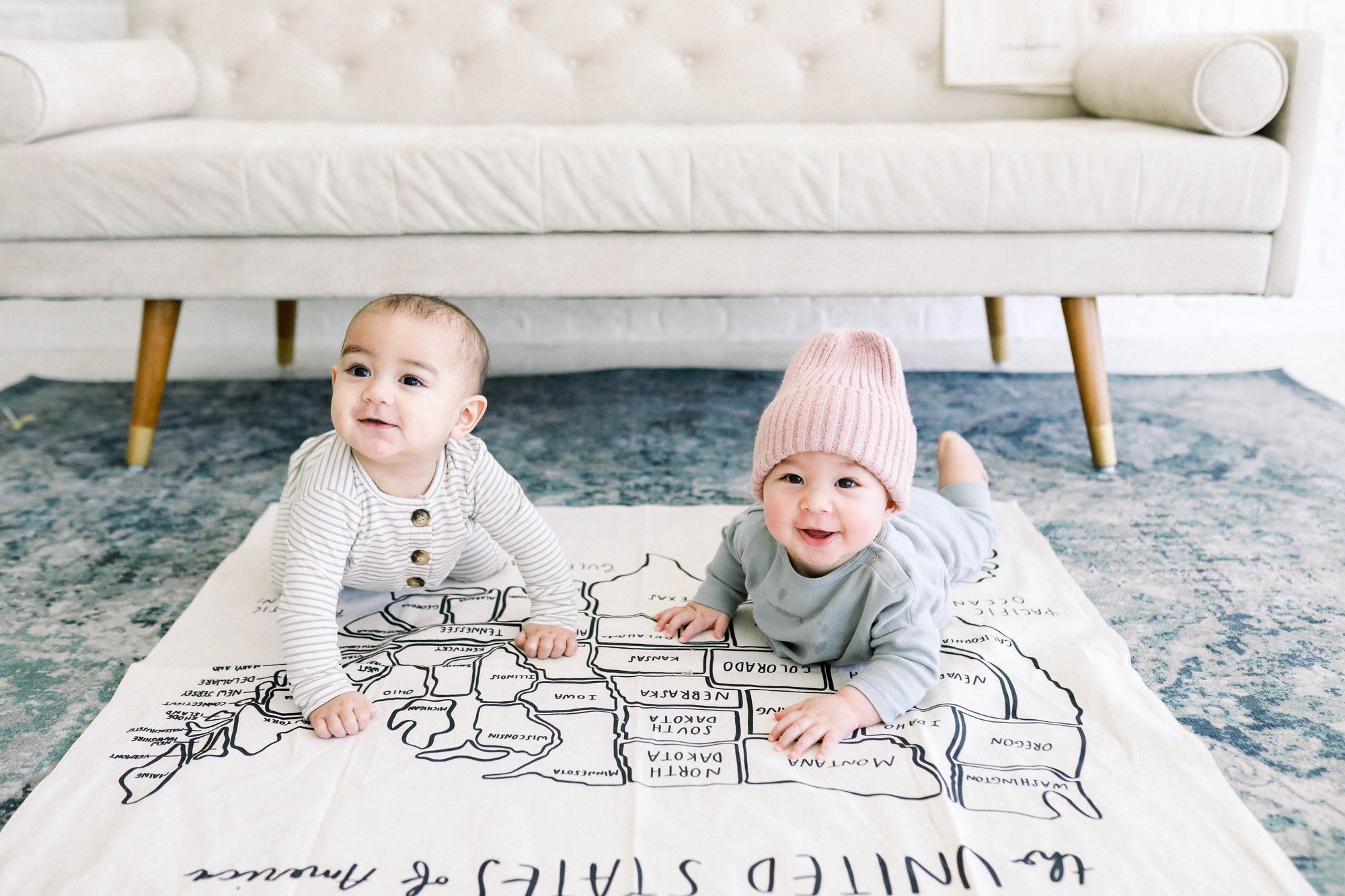 USA Cloth Best Machine Washable Coloring Mat For Toddlers The